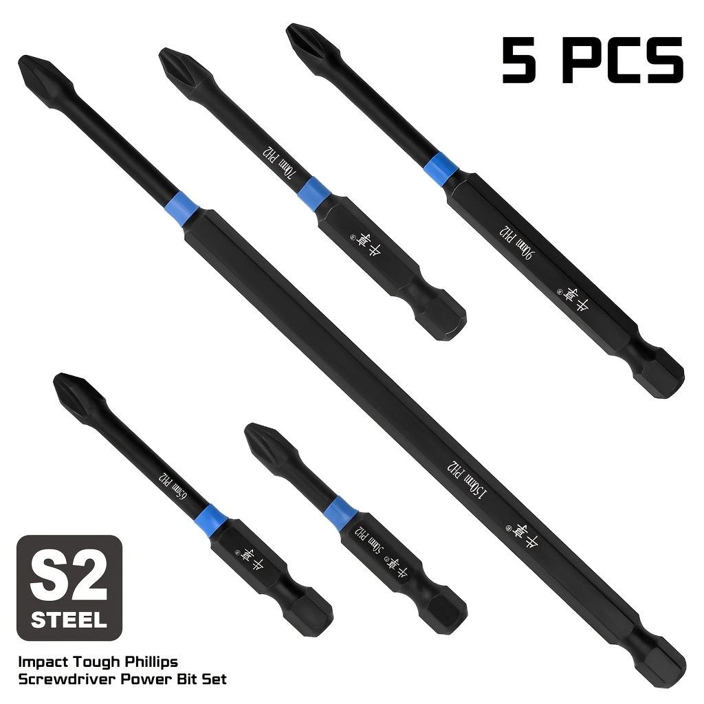Power Tools For Sale - 5Pcs Heavy Duty Magnetic Phillips Screwdriver