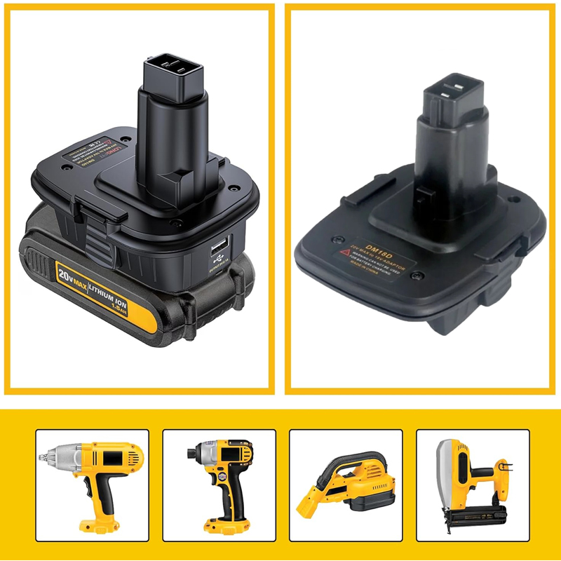 Power Tools Milwaukee - Adapter DM18D Compatible for Dewalt 18V