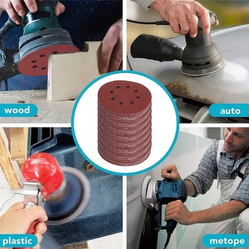 100PCS Sanding Discs 8 Hole Ho - Random Orbital Sander review and price