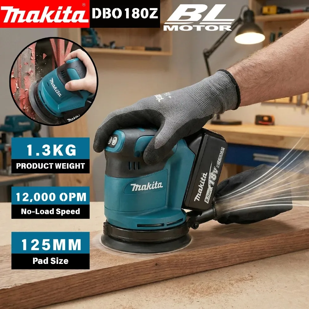 Makita DBO180 Rechargeable Dis - Random Orbital Sander review and price