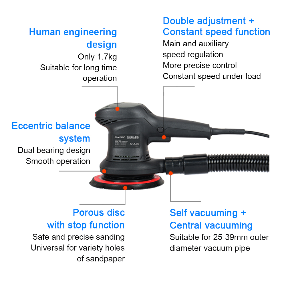 HONGMAI Orbit 3Mm Central Vacu - Random Orbital Sander review and price