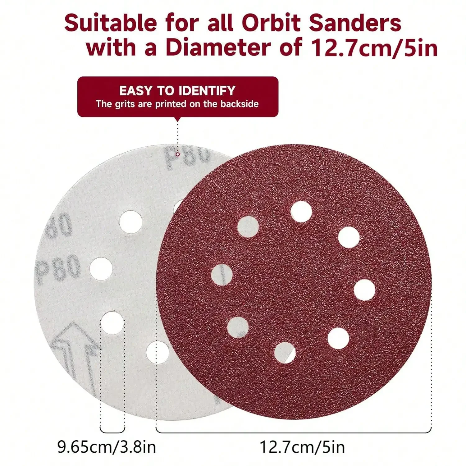 30 PCS 12.7cm/5in Sanding Disc - Random Orbital Sander review and price