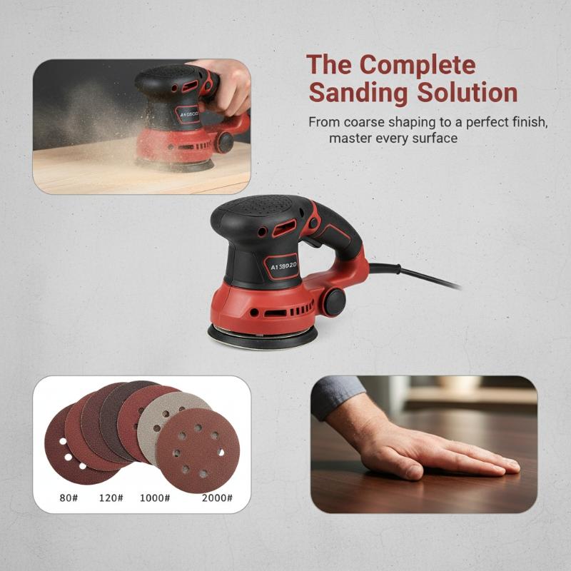 100PCS Sanding Discs 8 Hole Ho - Random Orbital Sander review and price