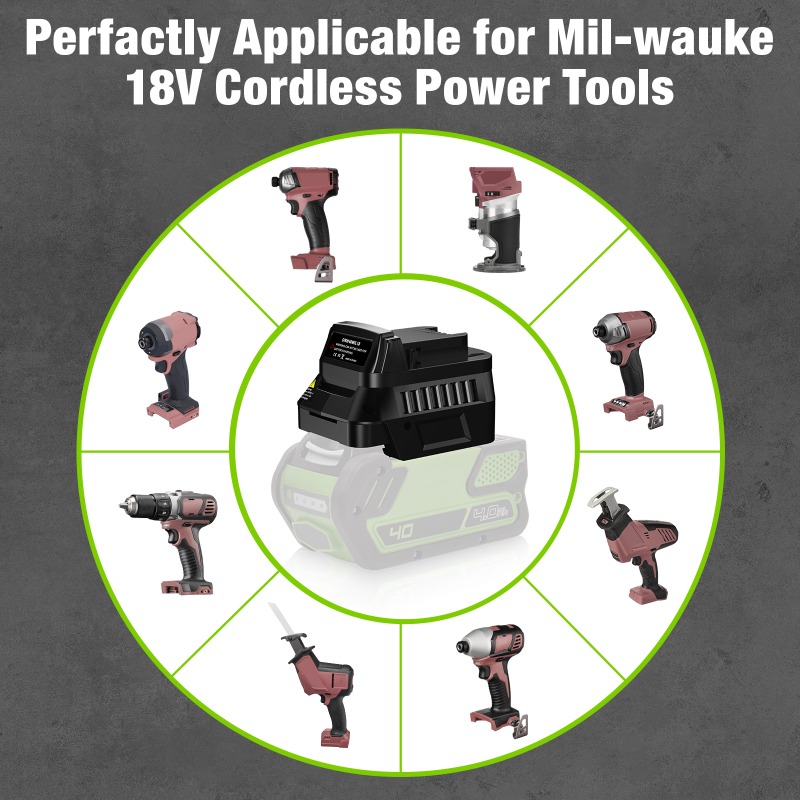 GRW40MIL18 Battery Adapter Con - Power Tools Milwaukee review and price